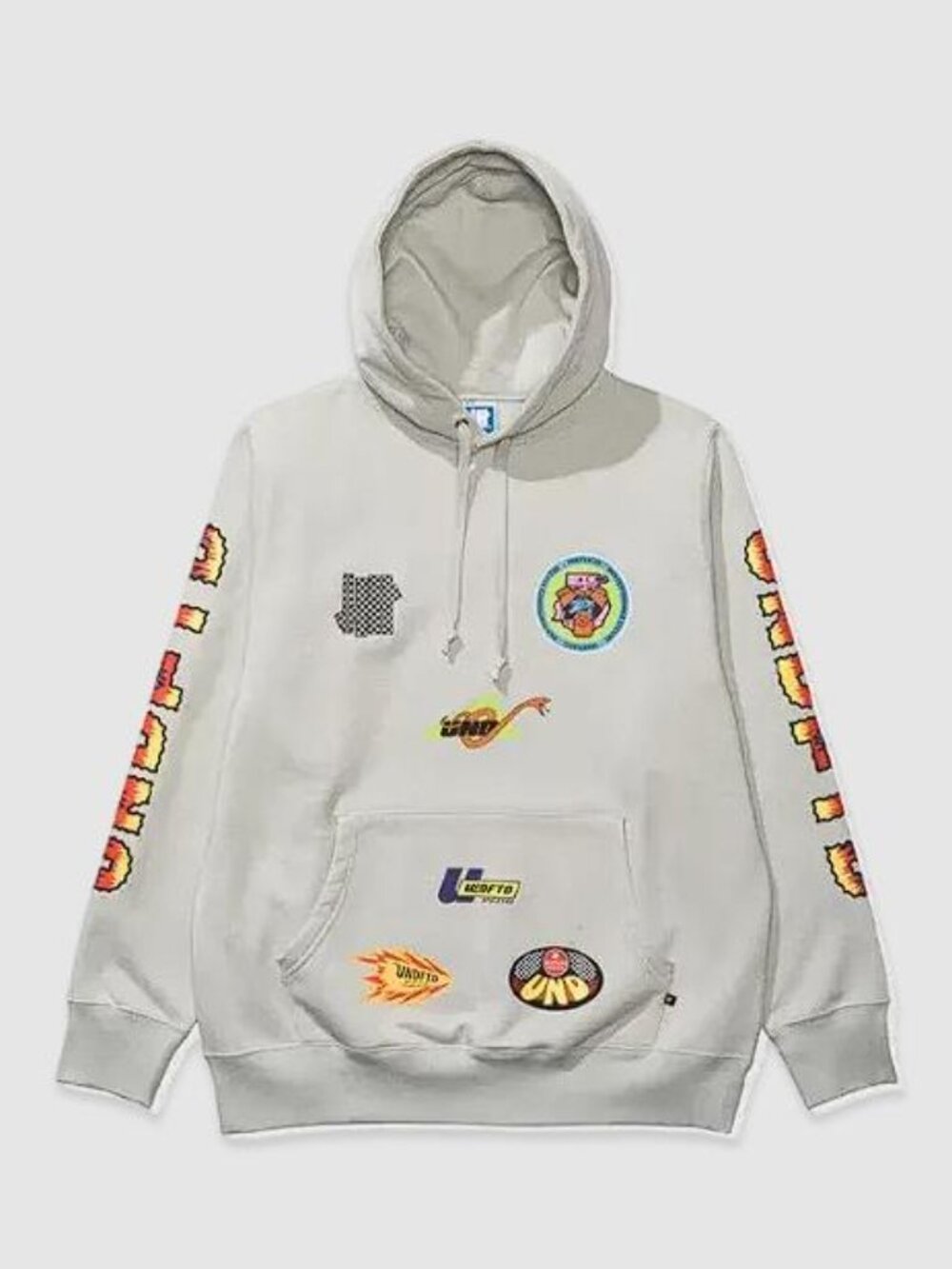 UNDEFEATED Men's Multihitter Hoodie Size S In Grey